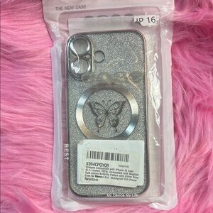 Glitter Silver Phone Case for iPhone